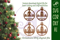 Cross fit Deadlift Christmas Ornament SVG Product Image 2