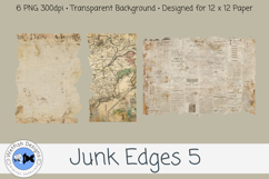 Junk Journal PNG Edges 5 Product Image 3