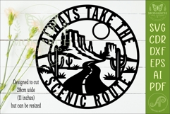 Always Take the Scenic Route Desert SVG | Southwest Road Product Image 2