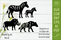 Safari Animal, African Wildlife Silhouettes 4 Product Image 2