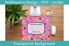 Teacher Composition Book Mouse Pad and Coasters, Sublimation Product Image 3