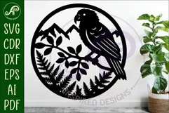 Kea New Zealand bird wall sign, SVG file. Product Image 2
