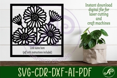 Daisy flower theme named wall sign or card Product Image 2