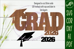 Graduation 2026 wall sign, signable Grad keepsake Product Image 2
