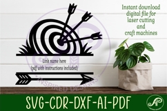 Archery Target name wall art sign Product Image 2