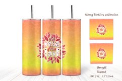 20 Oz Skinny Tumbler Sublimation - Valentine's Day Product Image 2