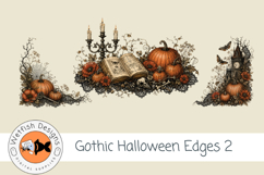 Gothic Halloween Edges 2PNG Clipart Set Product Image 5