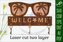 Sunglasses Key holders for metal and laser cutting Product Image 2