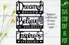 Positive words wall sign, SVG file. vector sign Product Image 2