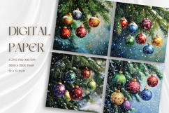 Christmas Ball Background Baubles Ornament Decorate_1 Product Image 1