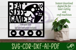Gamer themed named wall sign or card topper svg x Product Image 2