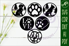 Dog lovers Coasters, laser cut out 2 Product Image 2