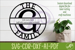 Monogram Family Letter G Name Sign SVG Product Image 2