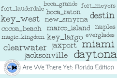 Florida Travel Word Art PNG Clipart Product Image 3