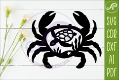 Coastal Crab Wall Art Beach House Decor Turtle Product Image 2
