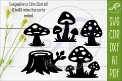 Woodland animal Silhouette shapes for laser cutting Product Image 2