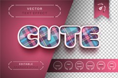 Tartan Sewing - Editable Text Effect, Font Style Product Image 2