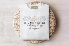 Floral Motivational Self-Care Quotes T-Shirt Design 04 Product Image 2