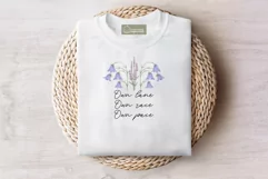 Floral Motivational Self-Care Quotes T-Shirt Design 10 Product Image 2