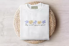 Floral Motivational Self-Care Quotes T-Shirt Design 11 Product Image 2