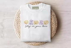 Floral Motivational Self-Care Quotes T-Shirt Design 13 Product Image 2