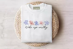 Floral Motivational Self-Care Quotes T-Shirt Design 14 Product Image 2