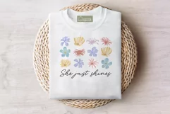 Floral Motivational Self-Care Quotes T-Shirt Design 17 Product Image 2
