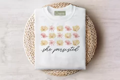 Floral Motivational Self-Care Quotes T-Shirt Design 20 Product Image 2