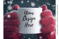 Christmas Winter Coffee Mug Mockups Template Blank Ceramic55 Product Image 1