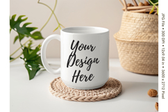 Fall Autumn Coffee Mug Mockups Template Blank Ceramic Cup_61 Product Image 1