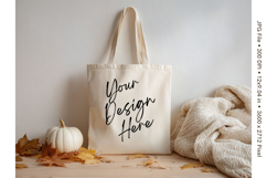 Canvas Tote Bag Mockup Shopping Bag White Natural Blank_18 Product Image 1