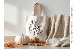 Canvas Tote Bag Mockup Shopping Bag White Natural Blank_19 Product Image 1