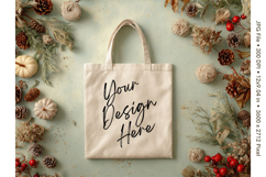 Canvas Tote Bag Mockup Shopping Bag White Natural Blank_27 Product Image 1