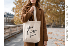 Canvas Tote Bag Mockup Shopping Bag White Natural Blank_36 Product Image 1