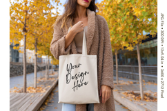 Canvas Tote Bag Mockup Shopping Bag White Natural Blank_37 Product Image 1