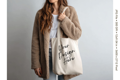 Canvas Tote Bag Mockup Shopping Bag White Natural Blank_38 Product Image 1