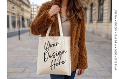 Canvas Tote Bag Mockup Shopping Bag White Natural Blank_39 Product Image 1