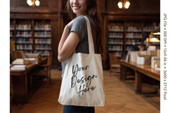 Canvas Tote Bag Mockup Shopping Bag White Natural Blank_43 Product Image 1