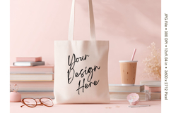 Canvas Tote Bag Mockup Shopping Bag White Natural Blank_49 Product Image 1