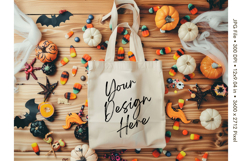 Canvas Tote Bag Mockup Shopping Bag White Natural Blank_6 Product Image 1