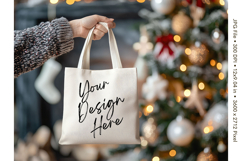 Canvas Tote Bag Mockup Shopping Bag White Natural Blank_64 Product Image 1