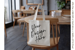 Canvas Tote Bag Mockup Shopping Bag White Natural Blank_59 Product Image 1