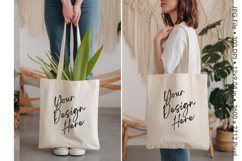 Canvas Tote Bag Mockup Shopping Bag White Natural Blank_105 Product Image 1
