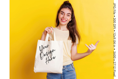 Canvas Tote Bag Mockup Shopping Bag White Natural Blank_106 Product Image 1
