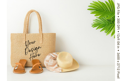 Canvas Tote Bag Mockup Shopping Bag White Natural Blank_11 Product Image 1