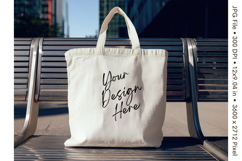 Canvas Tote Bag Mockup Shopping Bag White Natural Blank_122 Product Image 1