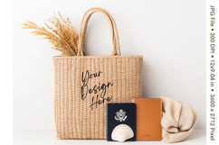 Canvas Tote Bag Mockup Shopping Bag White Natural Blank_126 Product Image 1