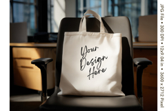 Canvas Tote Bag Mockup Shopping Bag White Natural Blank_17 Product Image 1