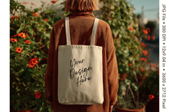 Canvas Tote Bag Mockup Shopping Bag White Natural Blank_170 Product Image 1