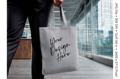 Canvas Tote Bag Mockup Shopping Bag White Natural Blank_182 Product Image 1